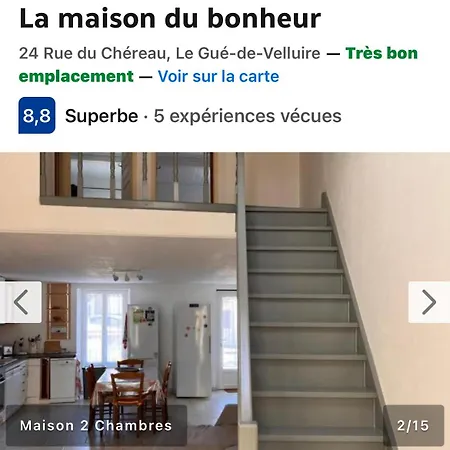 La Maison Du Bonheur Le Gué-de-Velluire Exterior foto