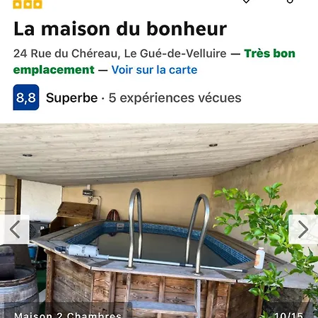 La Maison Du Bonheur Le Gué-de-Velluire Exterior foto