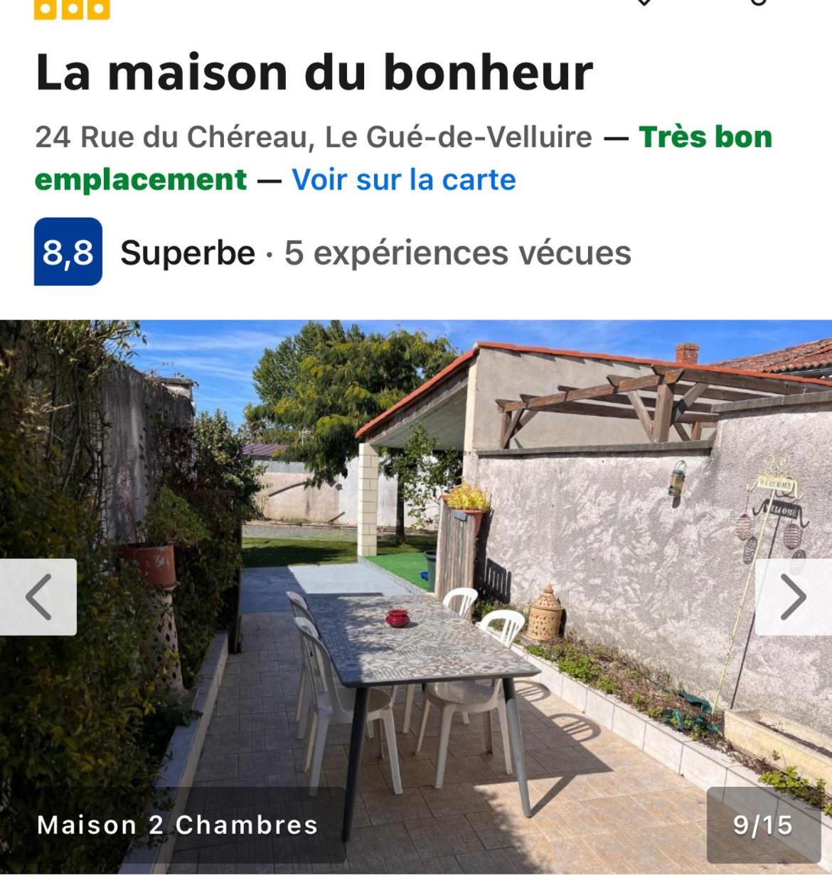 La Maison Du Bonheur Le Gue-de-Velluire